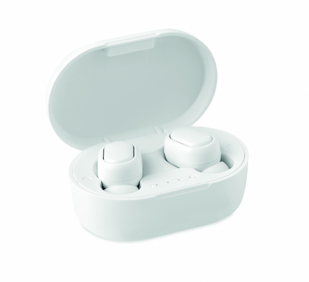 Logo trade promotional items image of: Recycled ABS TWS earbuds