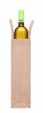 Logo trade promotional product photo of: Jute wine bag for one bottle