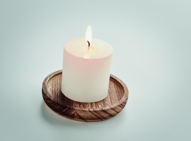 Logotrade advertising product image of: Candle on round wooden base