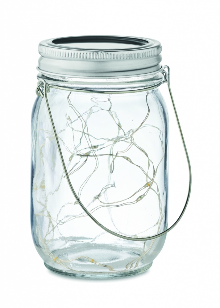 Logo trade promotional products picture of: Solar mason jar outdoor lamp