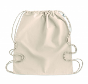 Logo trade corporate gift photo of: Organic cotton drawstring bag