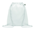 Organic cotton drawstring bag, White