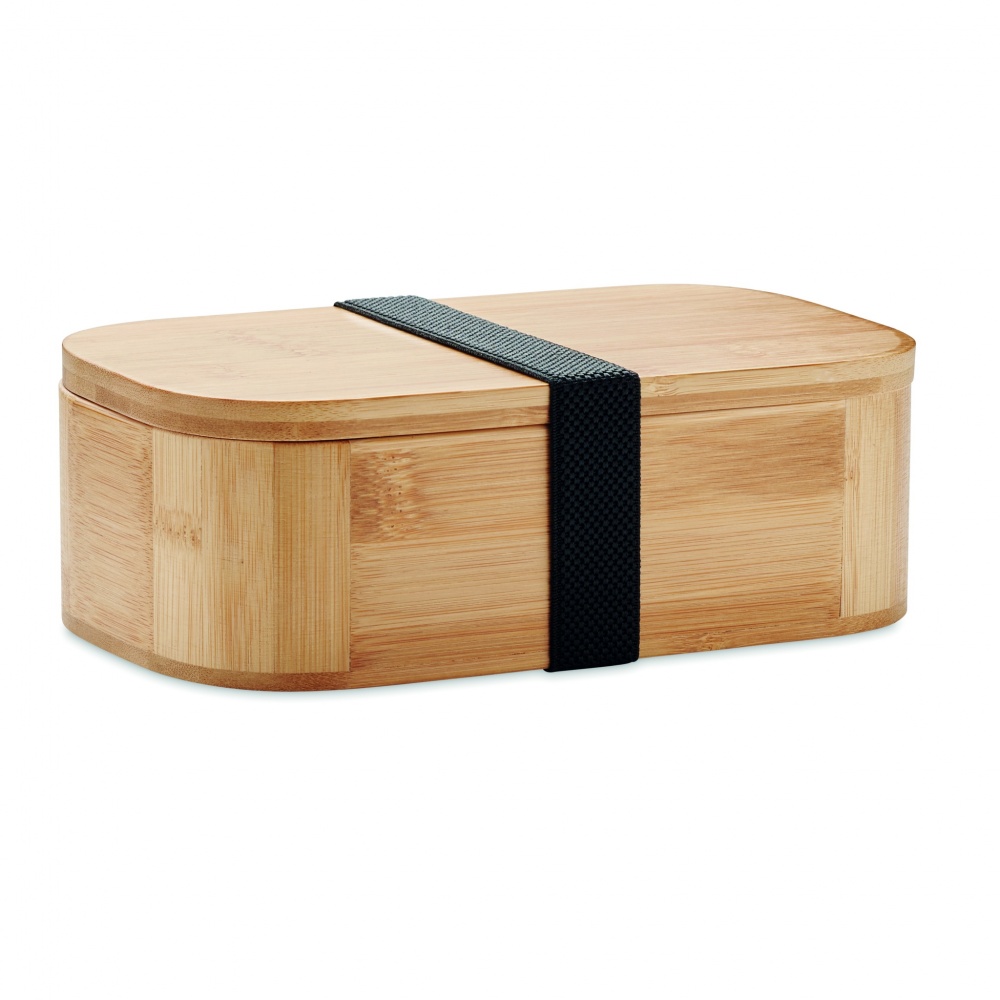 Logo trade corporate gift photo of: Bamboo lunch box 1000ml LADEN LARGE