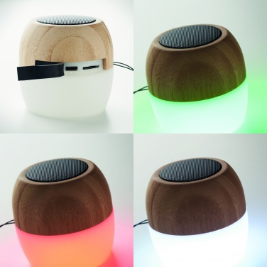 Logo trade promotional products picture of: 5.0 wireless bamboo speaker