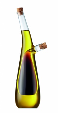 Logo trade promotional merchandise image of: Glass oil and vinegar bottle