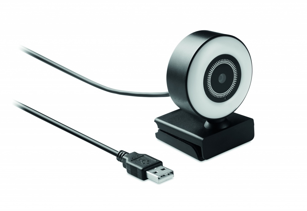 Logotrade promotional merchandise picture of: 1080P HD webcam and ring light