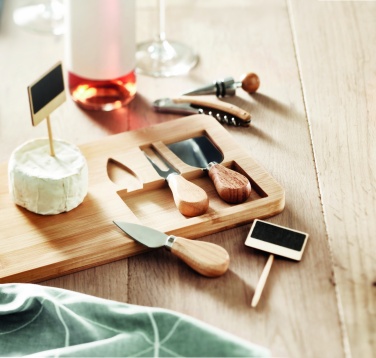 Logotrade corporate gifts photo of: Bamboo Cheese board set