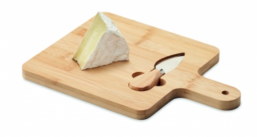 Logotrade promotional item picture of: Cheese board set in bamboo Bremen