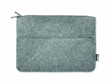 Logotrade promotional merchandise photo of: RPET felt zipped laptop bag