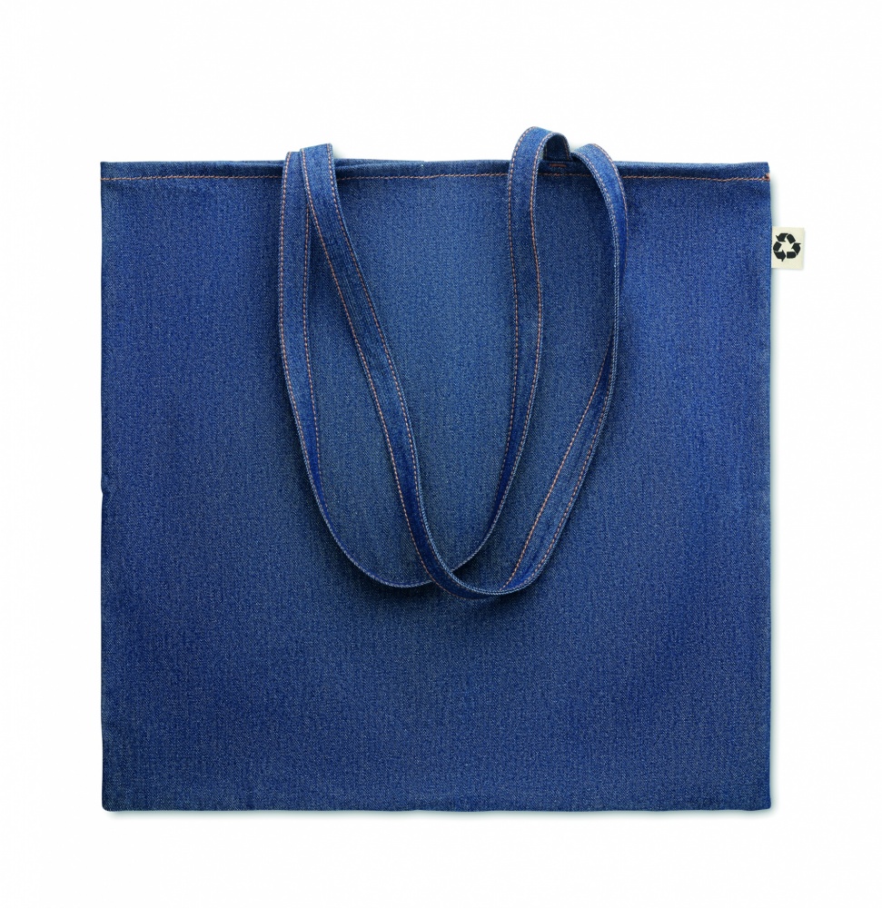 Logotrade promotional merchandise picture of: Recycled denim shopping bag