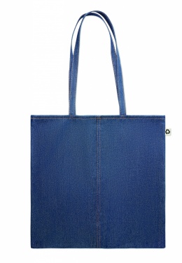 Logotrade promotional giveaway image of: Recycled denim shopping bag