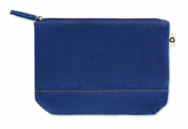 Logotrade promotional item picture of: Recycled denim cosmetic pouch