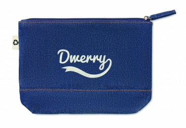 Logotrade promotional product picture of: Recycled denim cosmetic pouch