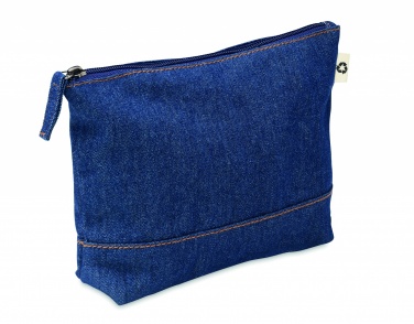 Logo trade promotional product photo of: Recycled denim cosmetic pouch