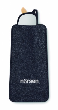 Logo trade corporate gifts image of: RPET felt glasses case