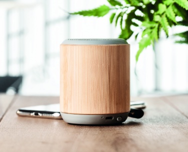 Logotrade promotional gift picture of: 5.3 wireless bamboo speaker