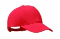 Organic cotton baseball cap, Red