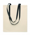 140 gr/m² Cotton shopping bag, Black