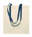 140 gr/m² Cotton shopping bag, Blue