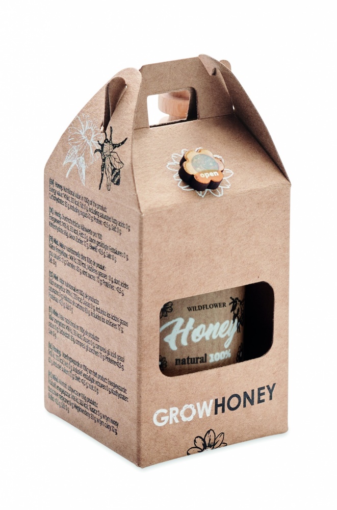 Logo trade promotional items picture of: Wildflower honey jar set 50gr