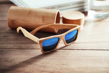 Logotrade promotional giveaways photo of: Sunglasses and case in bamboo KEILA