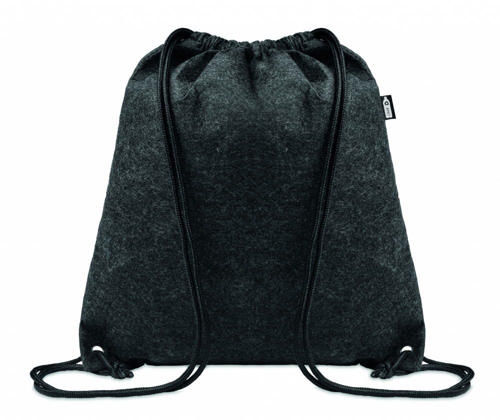 Logo trade promotional product photo of: RPET felt drawstring bag