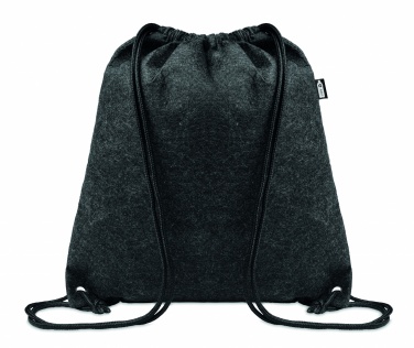 Logotrade promotional giveaway image of: RPET felt drawstring bag