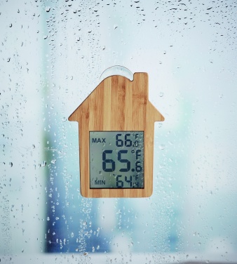 Logotrade business gifts photo of: Bamboo weather station HISA