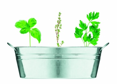 Logotrade business gift image of: Zinc tub with 3 herbs seeds