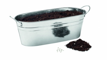 Logo trade advertising products image of: Zinc tub with 3 herbs seeds