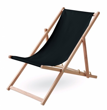 Logo trade promotional gifts image of: Beach chair in wood