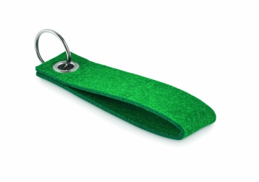 Logo trade corporate gift photo of: RPET felt key ring Hämeenlinna