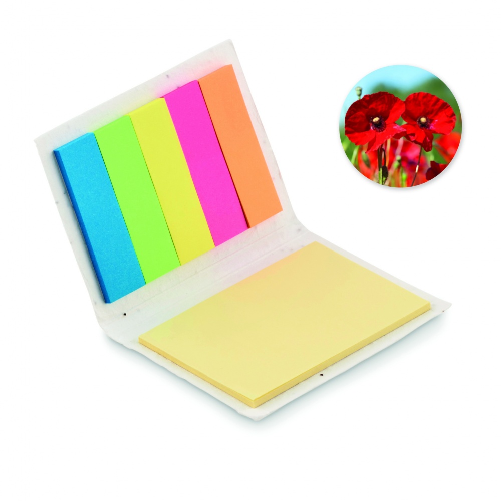 Logo trade promotional gifts image of: Seed paper sticky note pad