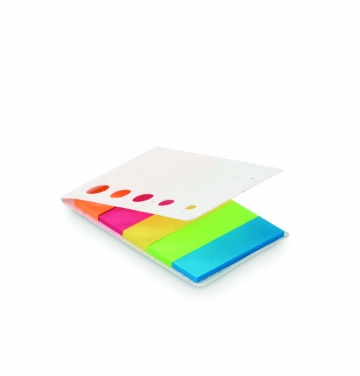 Logo trade promotional merchandise picture of: Seed paper page markers pad