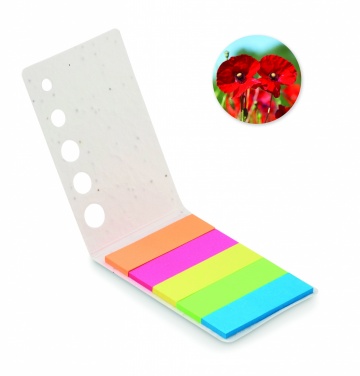 Logo trade advertising product photo of: Seed paper page markers pad