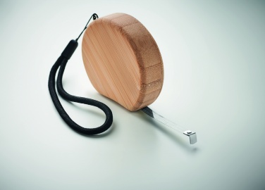 Logotrade corporate gift image of: Measuring tape in bamboo 2m