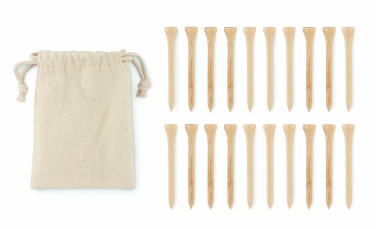 Logotrade advertising products photo of: 20 bamboo golf tees set