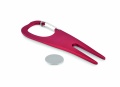 Aluminium golf divot tool, Red