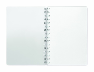 Logo trade promotional merchandise image of: A5 RPET notebook recycled lined