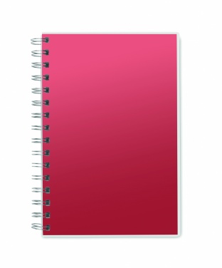 Logo trade promotional giveaways picture of: A5 RPET notebook recycled lined