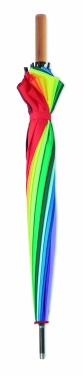 Logo trade promotional giveaways image of: 27 inch rainbow umbrella