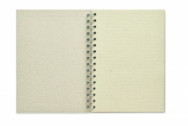 Logo trade promotional giveaway photo of: A5 grass notebook 80 lined