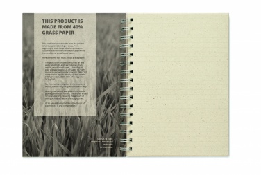 Logotrade promotional gifts photo of: A5 grass notebook 80 lined