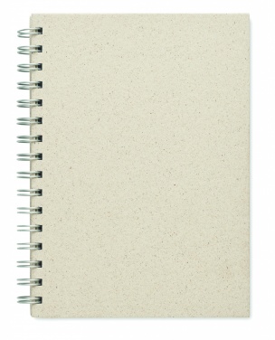 Logo trade promotional product photo of: A5 grass notebook 80 lined