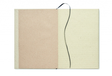 Logo trade promotional items picture of: A5 grass notebook 80 lined