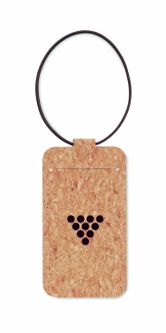 Logo trade advertising products image of: Cork luggage tag