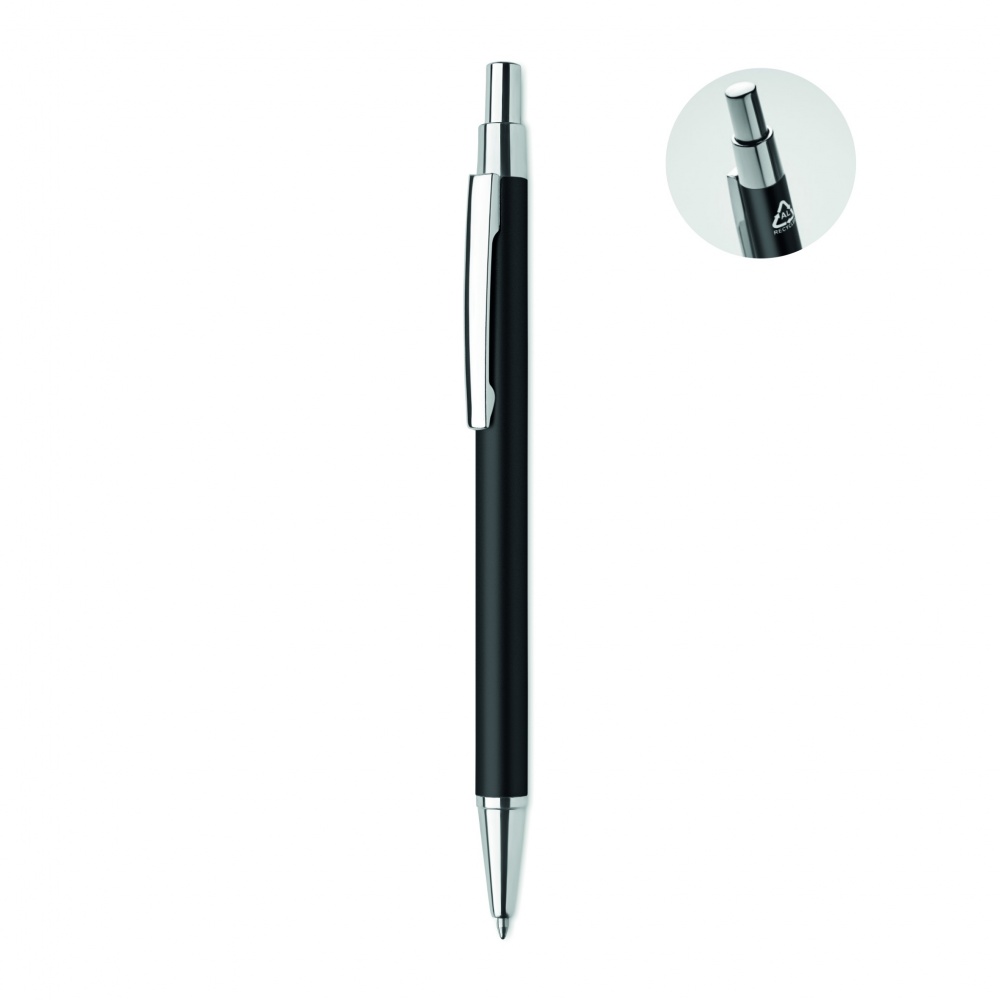 Logo trade business gifts image of: Recycled aluminium ball pen