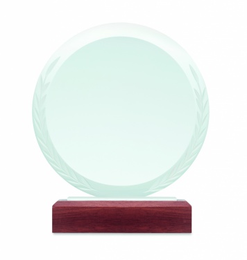 Logo trade business gifts image of: Round award plaque