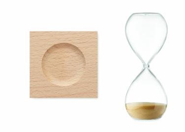 Logo trade business gifts image of: 5 minute sand hourglass