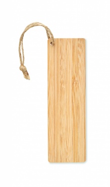 Logo trade promotional products picture of: Bamboo bookmark